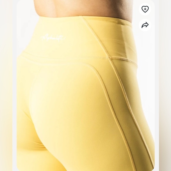 Alphalete Pulse Surge Legging - Citrus Sz L - Picture 9 of 11